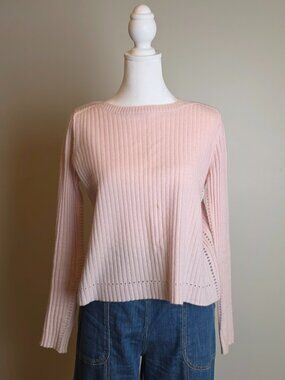INHABIT Cashmere Ribbed Sweater — Size P (S)